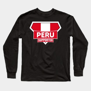 Peru Super Flag Supporter Long Sleeve T-Shirt